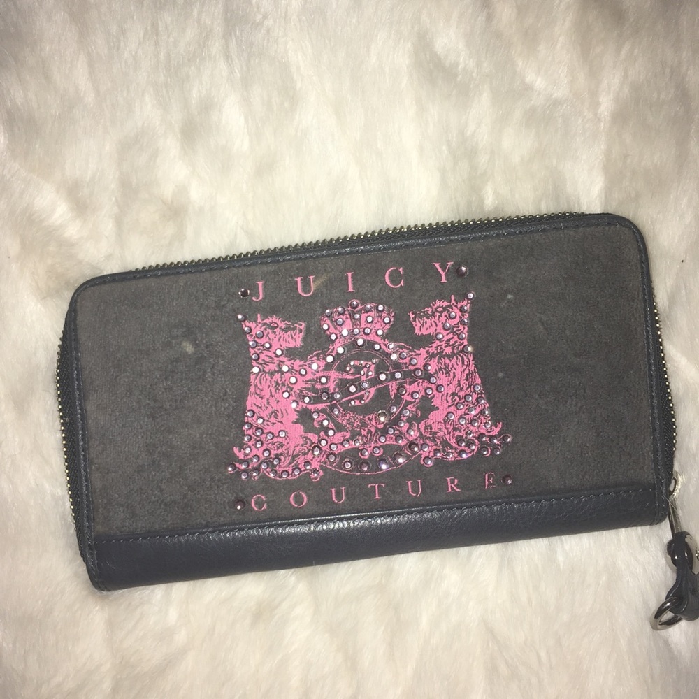 authentic gray juicy couture wallet